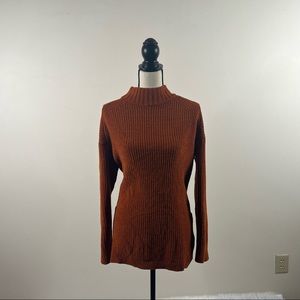 A New Day. Sweater Color Burnt Orange Size L